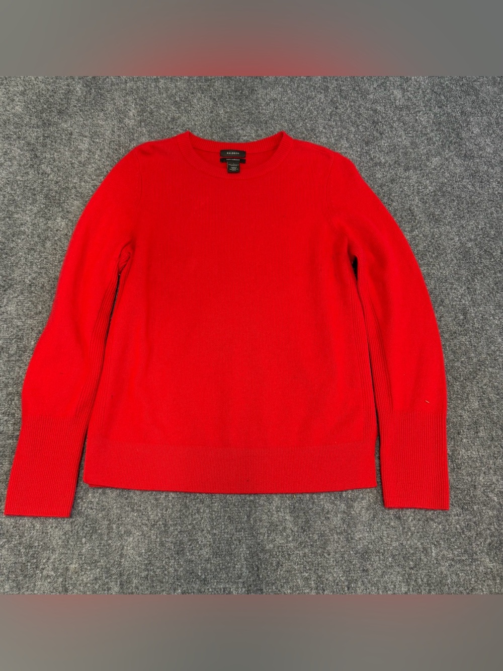 Halogen  Bright Red Crewneck Sweater